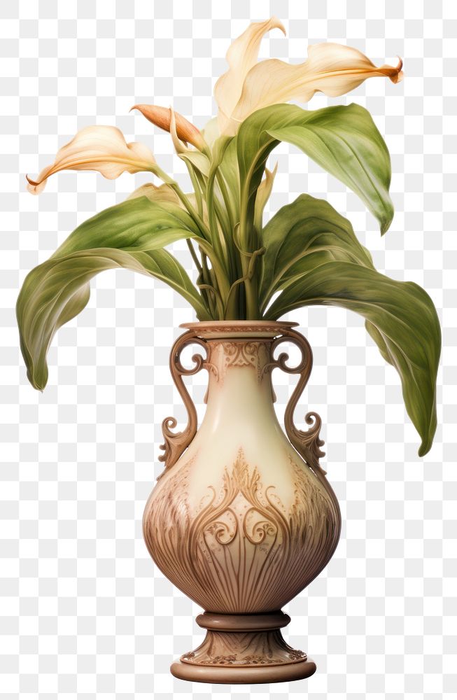 PNG Flower plant vase floristry. AI generated Image by rawpixel.