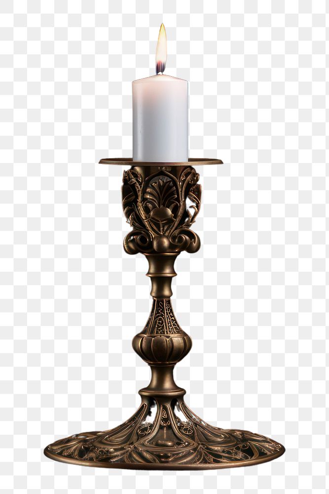 PNG Candle candle holder spirituality illuminated. AI generated Image by rawpixel.