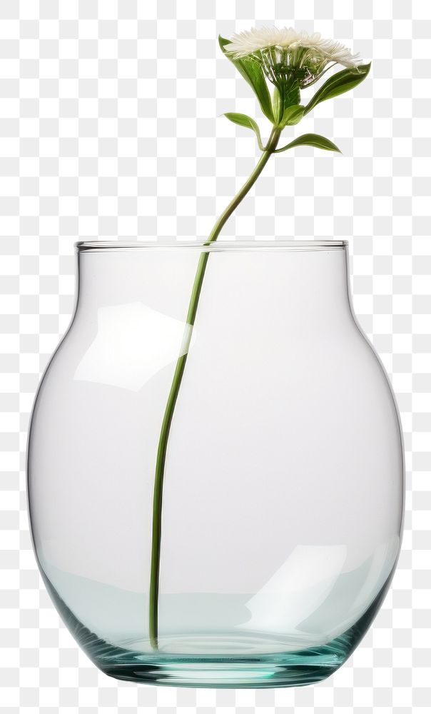 PNG Glass vase flower plant. AI generated Image by rawpixel.