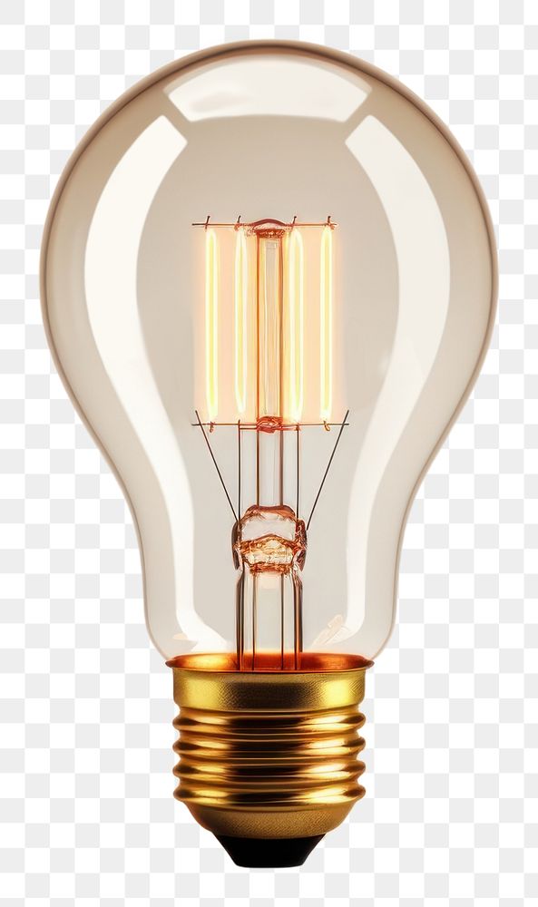 PNG Lightbulb lamp electricity illuminated. AI generated Image by rawpixel.