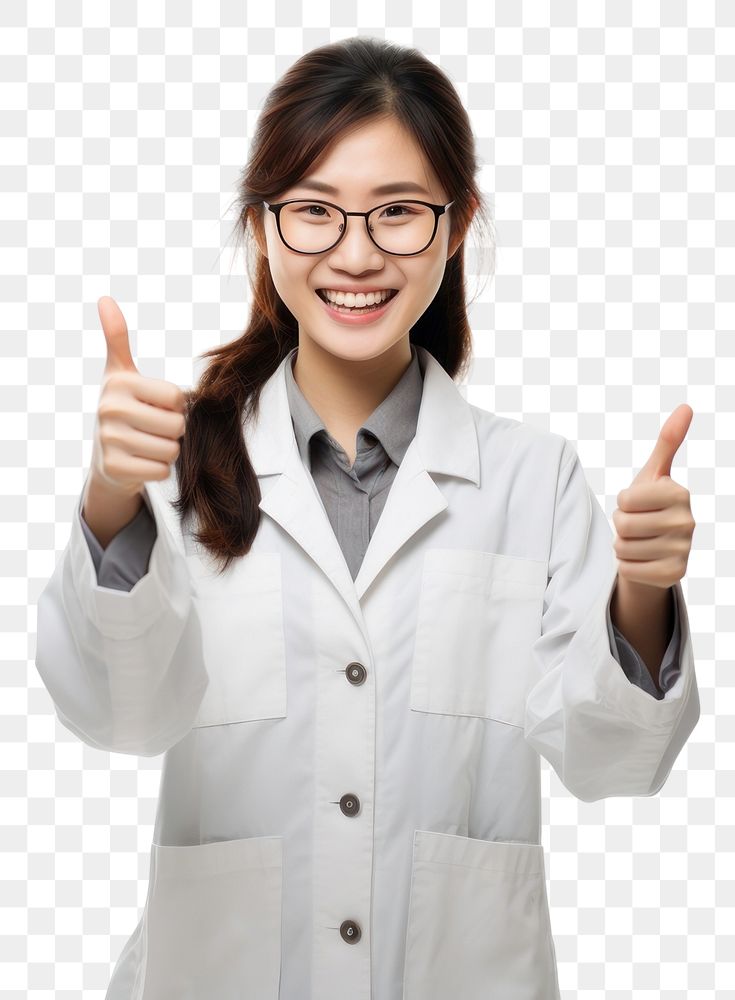 PNG Scientist glasses finger smile. AI generated Image by rawpixel.