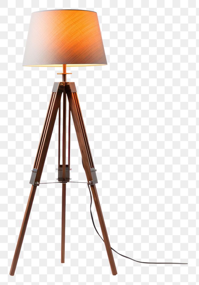 PNG Lamp lampshade tripod transparent background