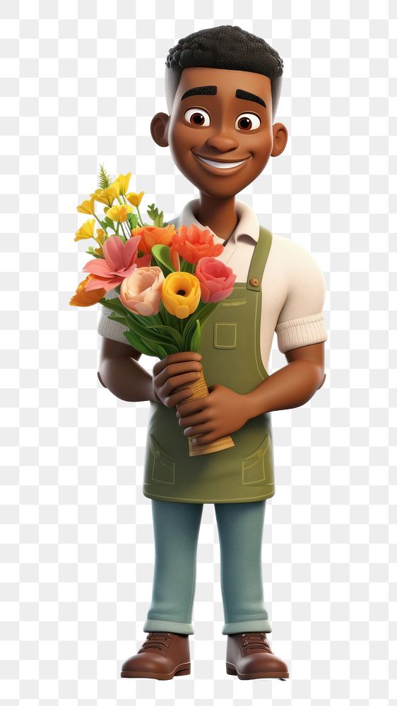 PNG Florist cartoon flower plant. 