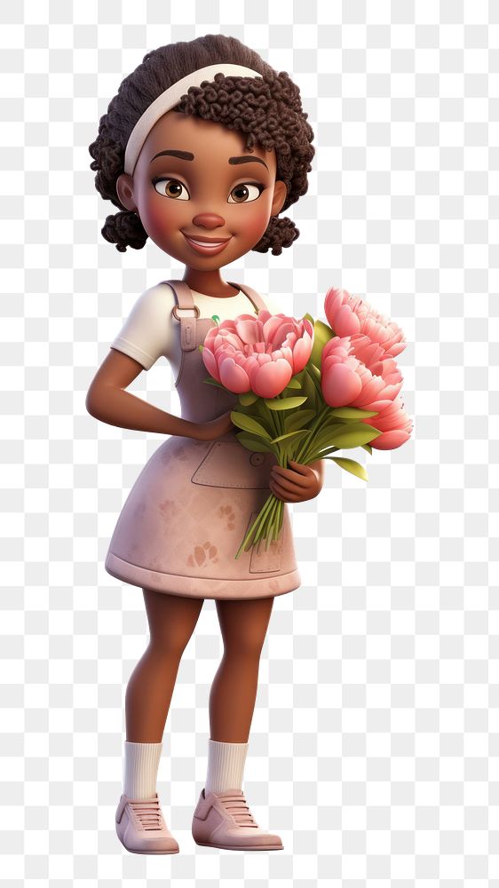 PNG Florist cartoon flower female. 