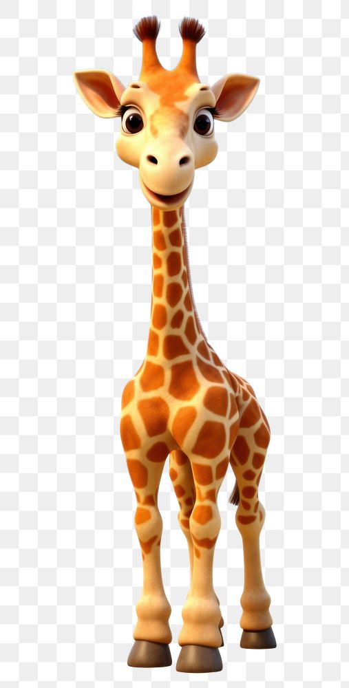 PNG Giraffe wildlife cartoon animal. 