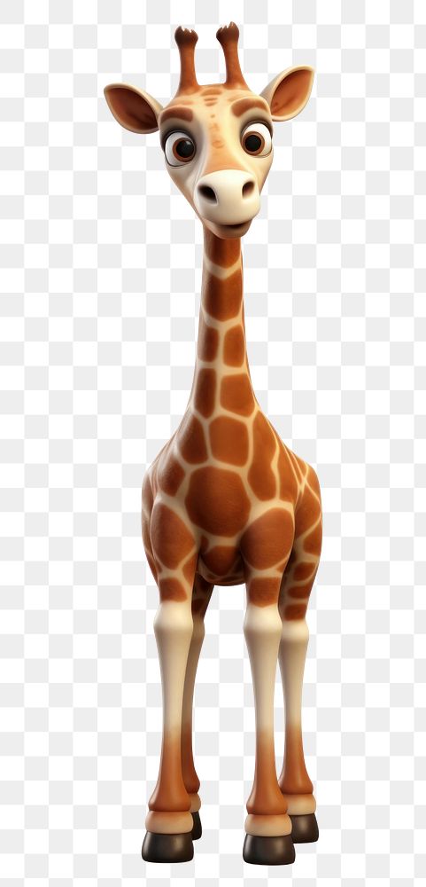 PNG Giraffe wildlife cartoon mammal. AI generated Image by rawpixel.