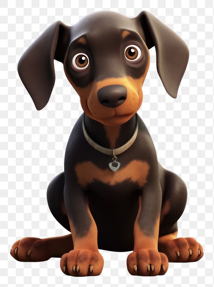 PNG Cartoon animal mammal puppy. AI generated Image by rawpixel.