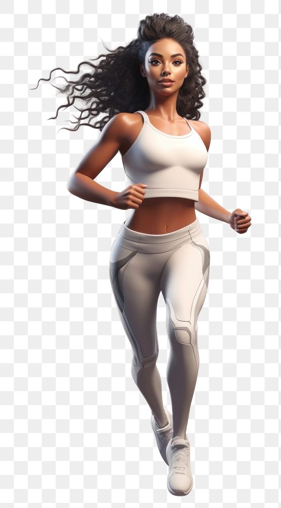 PNG Running dancing adult woman. AI generated Image by rawpixel.