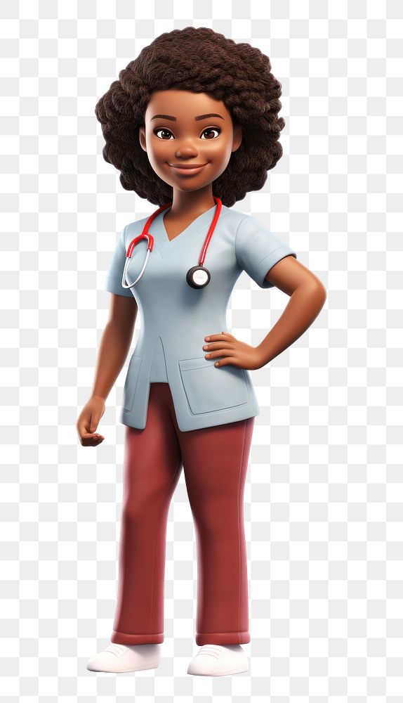 PNG Cartoon white background stethoscope physician. AI generated Image by rawpixel.