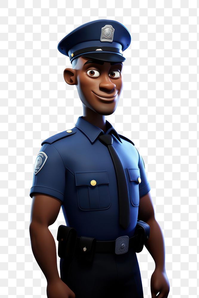 PNG Officer cartoon police adult. AI generated Image by rawpixel.