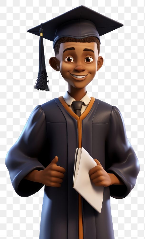PNG Graduation student cartoon school. AI generated Image by rawpixel.