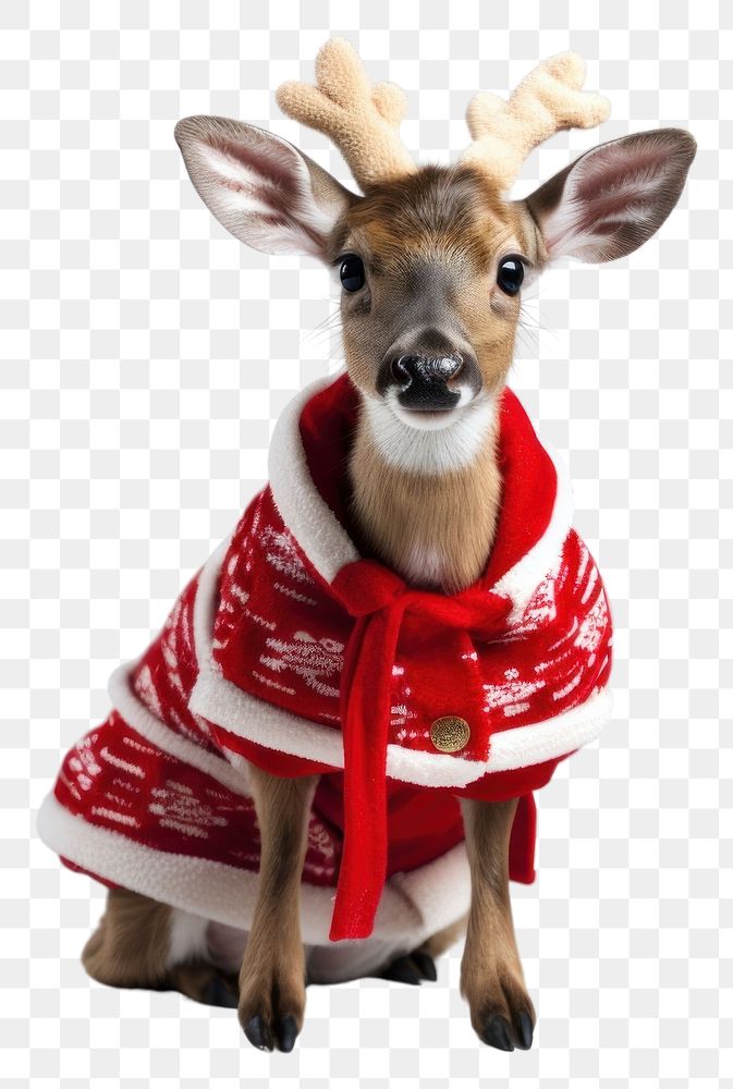 PNG Christmas mammal animal deer. AI generated Image by rawpixel.