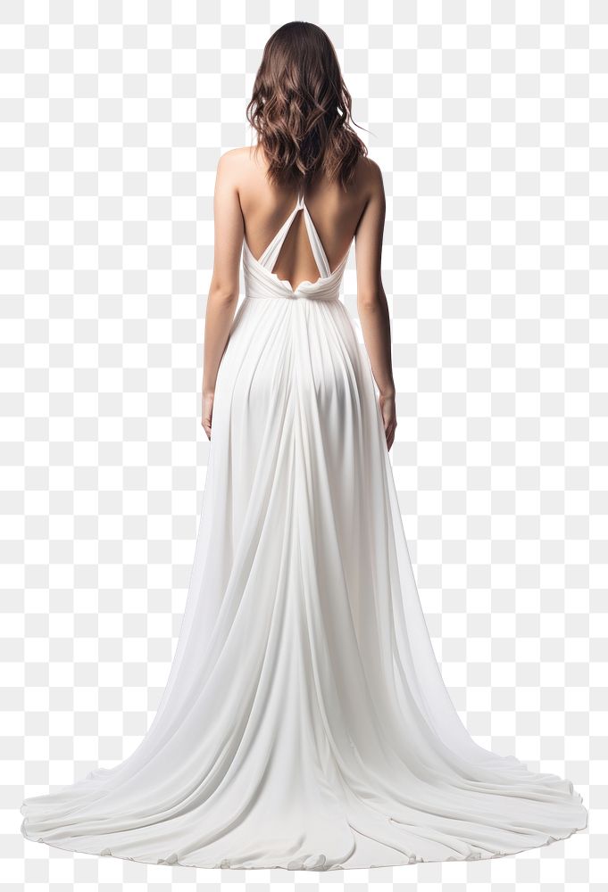 PNG Wedding dress standing fashion. 