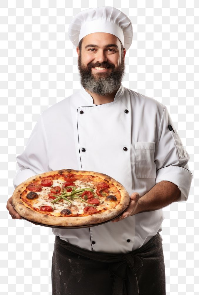 PNG Pizza food chef adult. AI generated Image by rawpixel.