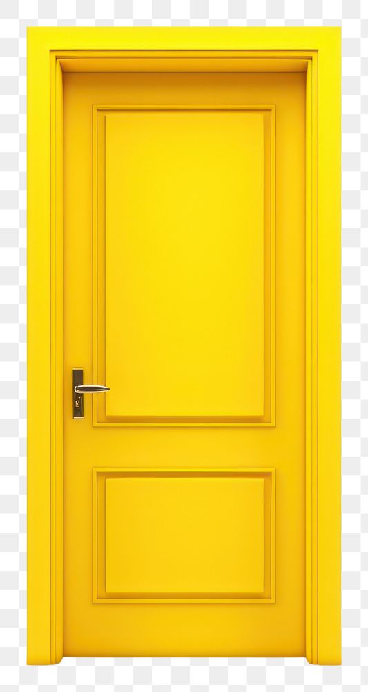 PNG Door yellow white background architecture. AI generated Image by rawpixel.