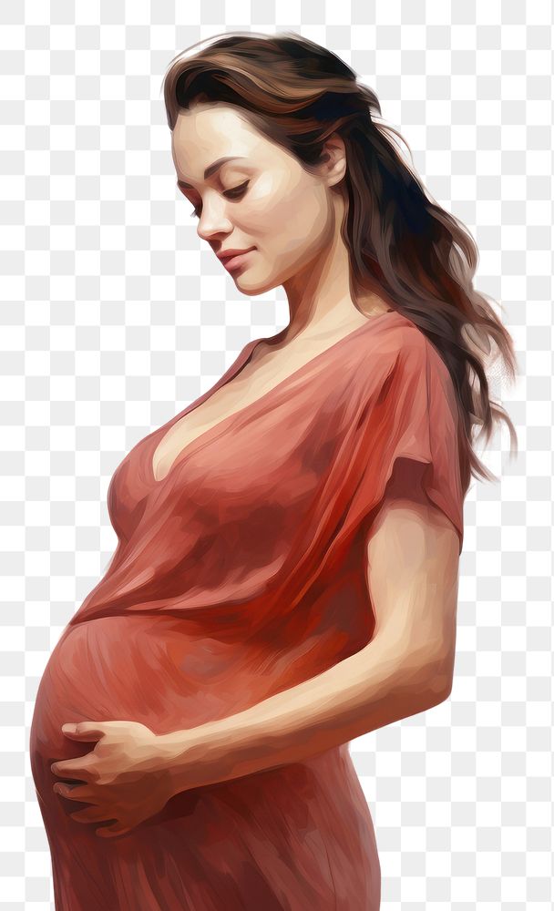 PNG Pregnant portrait fashion adult. AI generated Image by rawpixel.