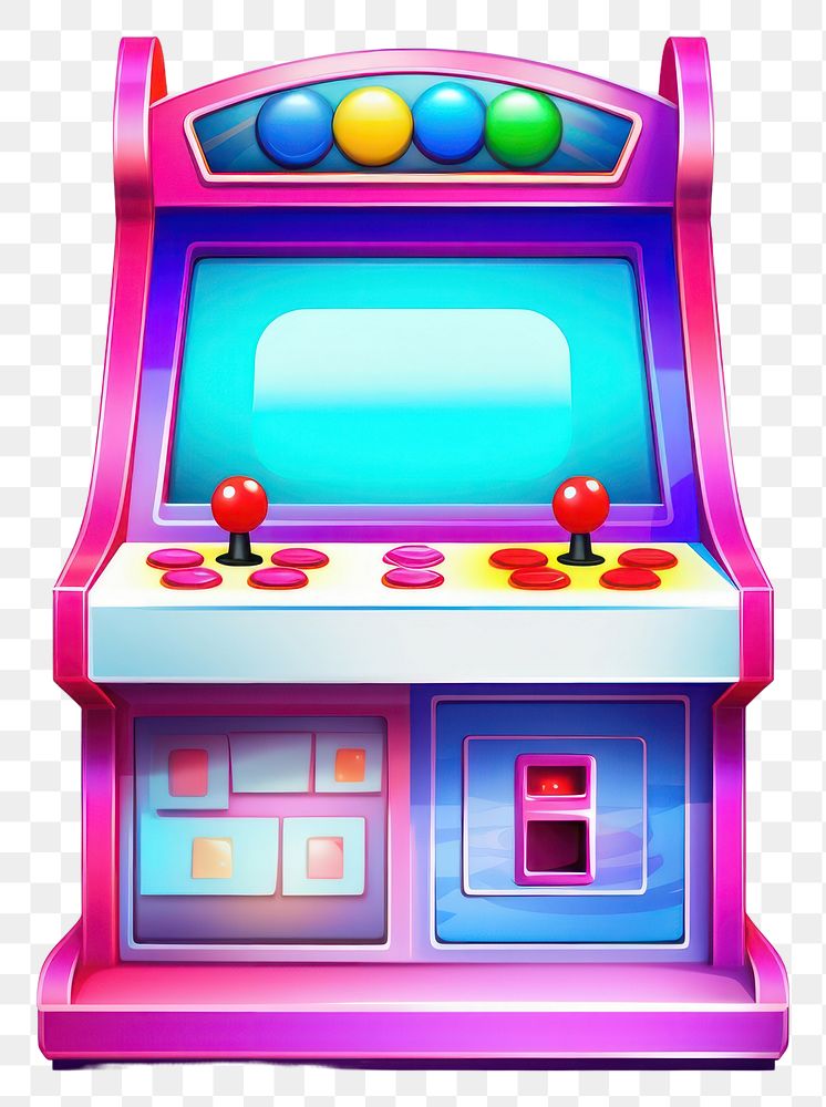 PNG Game arcade game machine white background technology. AI generated Image by rawpixel.