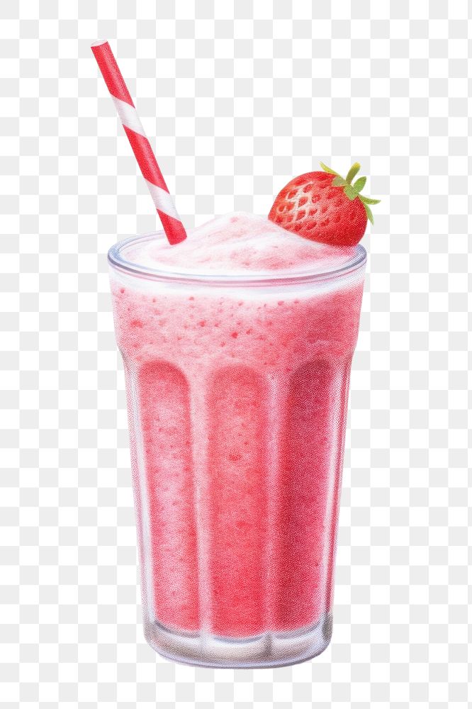 Strawberry milkshake smoothie fruit. AI generated Image by rawpixel.