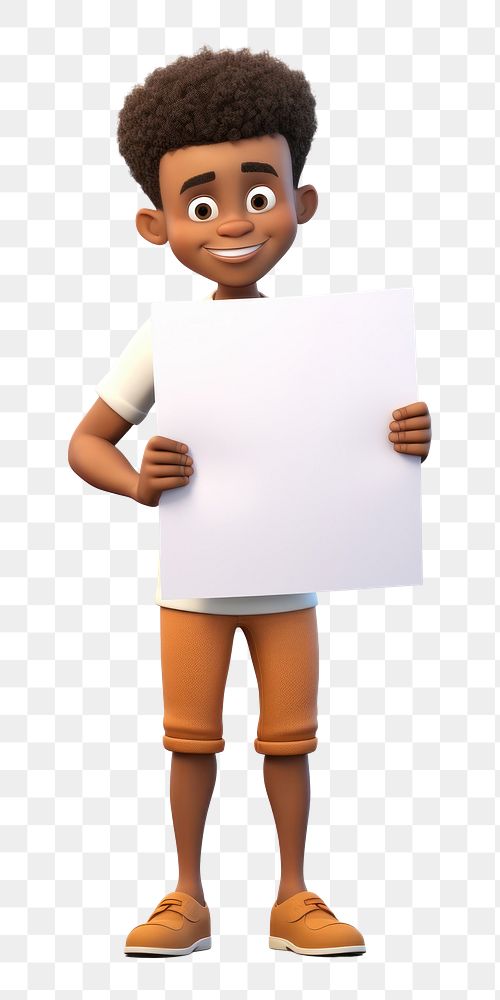 PNG  Cartoon paper white background portrait. AI generated Image by rawpixel.