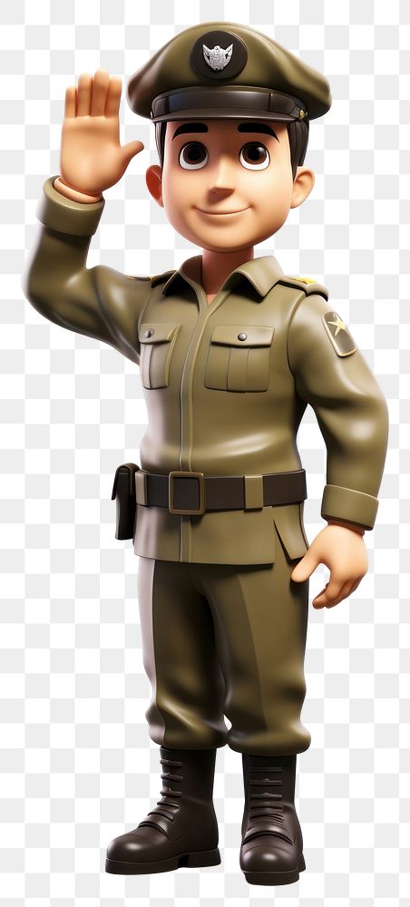 PNG Army uniform cartoon white background protection. AI generated Image by rawpixel.
