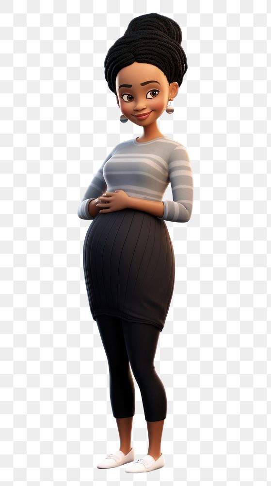PNG Maternity outfit cartoon person adult. AI generated Image by rawpixel.