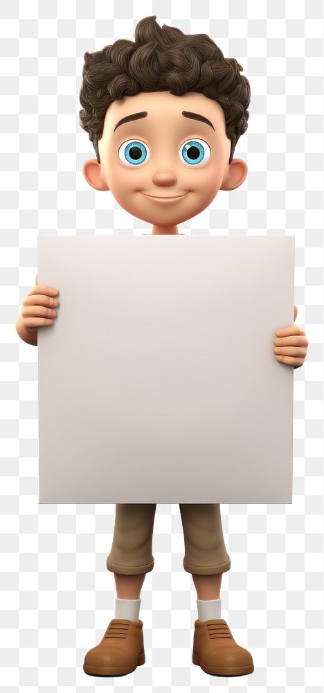 PNG Cartoon person paper  