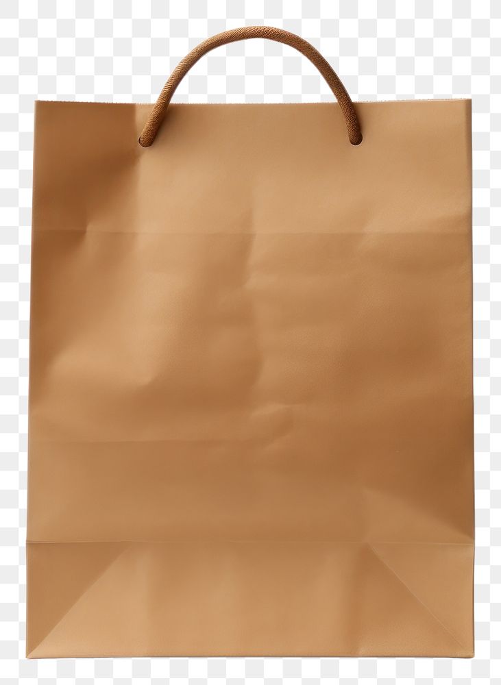 PNG Paper bag handbag white background accessories. AI generated Image by rawpixel.