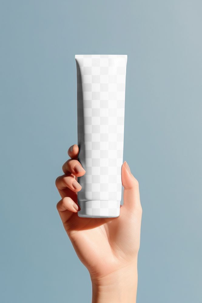 Squeeze tube png, transparent mockup