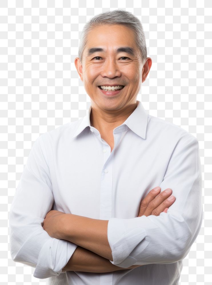 PNG Adult smile man white background. AI generated Image by rawpixel.