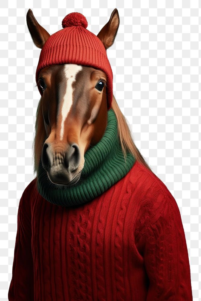 PNG Sweater horse portrait mammal. AI generated Image by rawpixel.