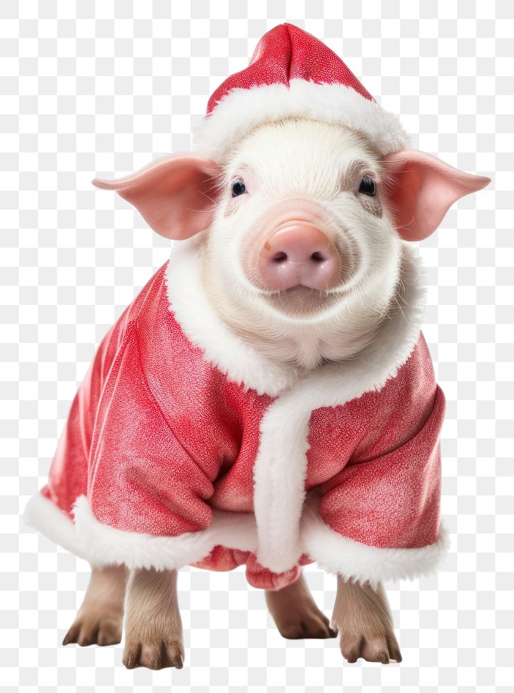 PNG Pig christmas mammal animal. AI generated Image by rawpixel.
