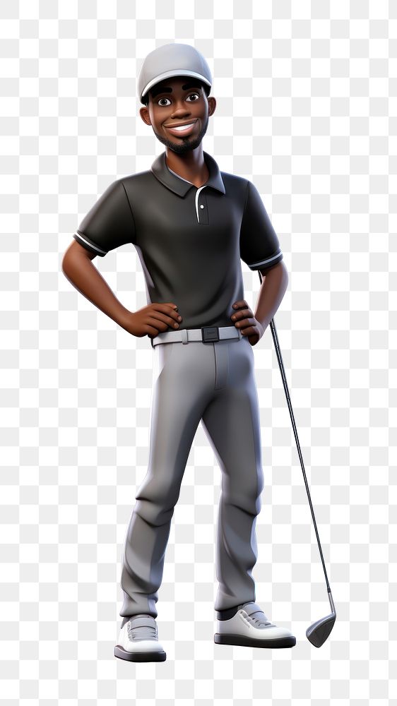 PNG Golf sports adult man. AI generated Image by rawpixel.