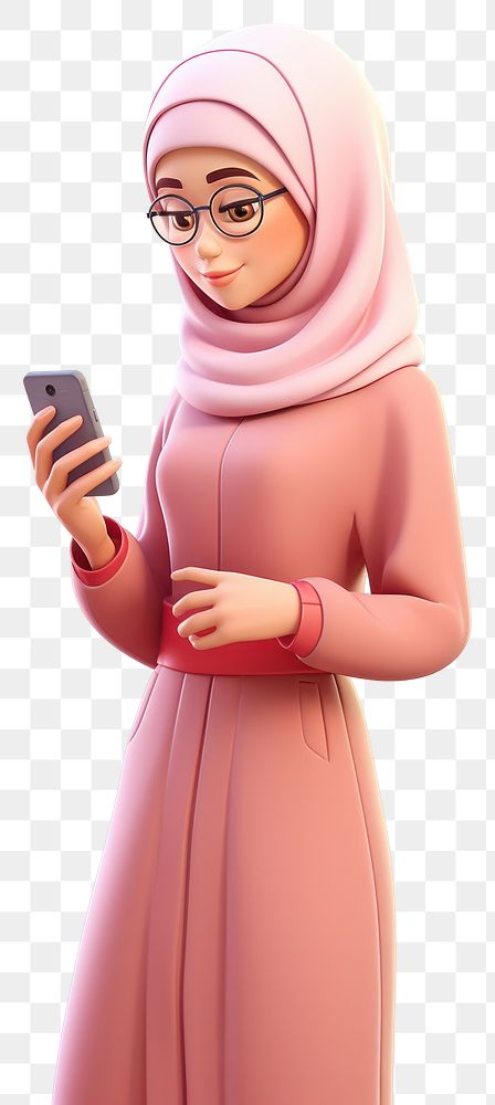 PNG  Cartoon adult women phone. AI generated Image by rawpixel.