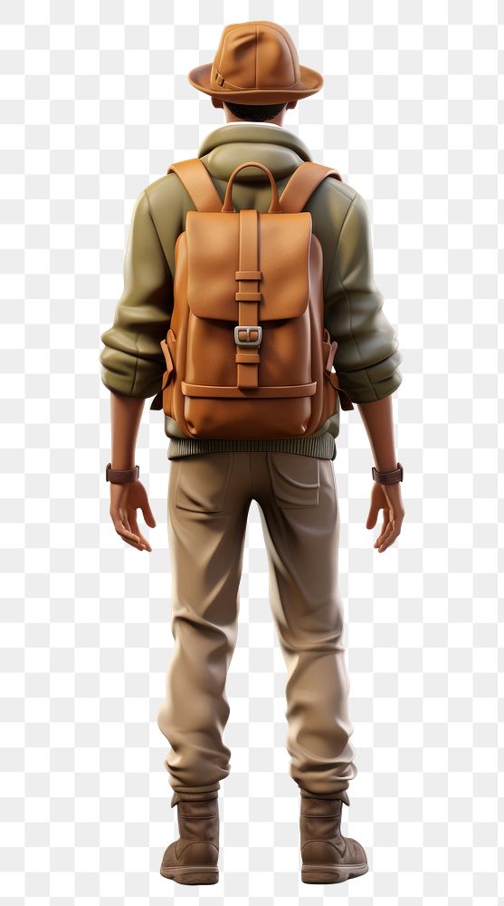 PNG Backpack adult man protection. 