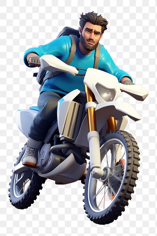 PNG Motorcycle adventure vehicle cartoon. 