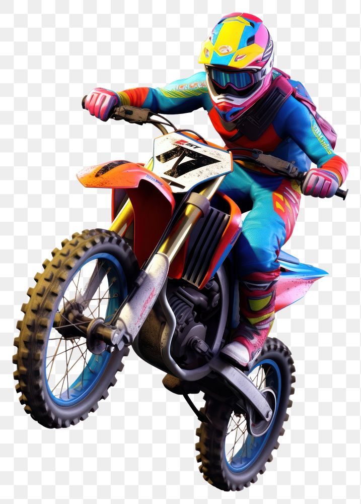 PNG  Motocross motorcycle vehicle helmet