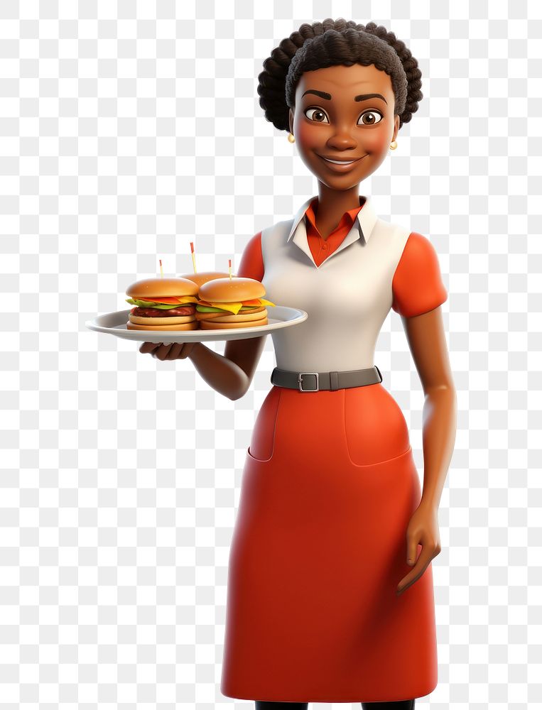PNG Food cartoon adult woman. AI generated Image by rawpixel.