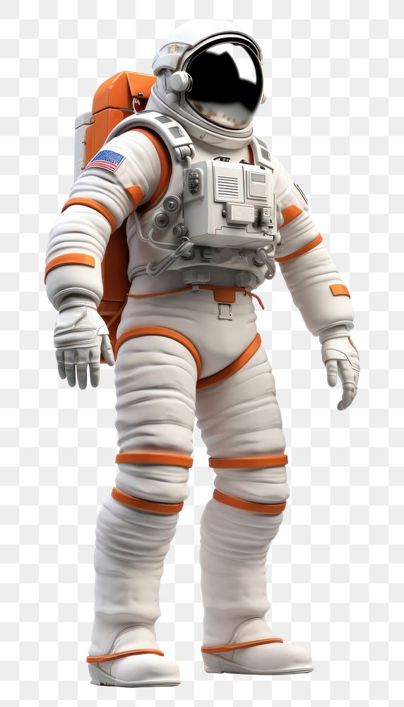 PNG Astronaut robot white background protection. 