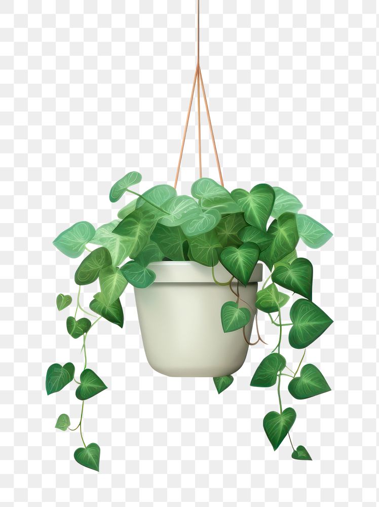 PNG Plant hanging leaf ivy. AI generated Image by rawpixel.