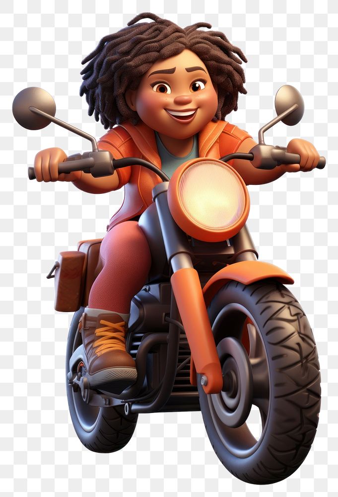 PNG Motorcycle vehicle cartoon riding. 