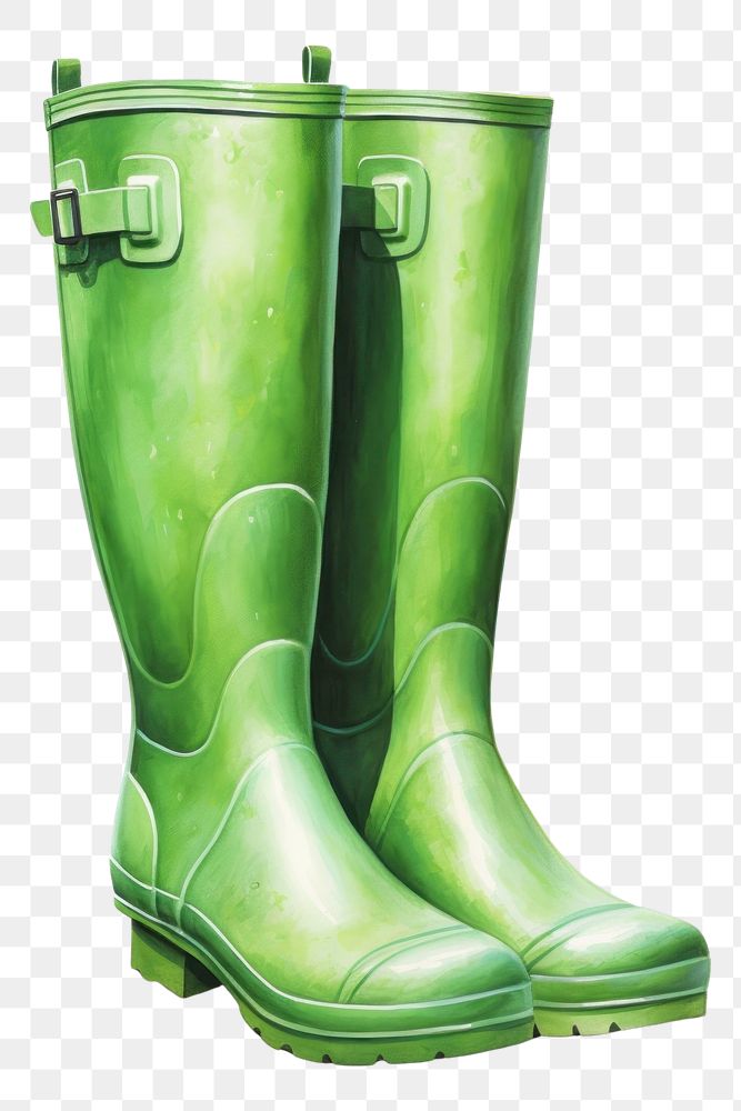 PNG Footwear green shoe boot. AI generated Image by rawpixel.