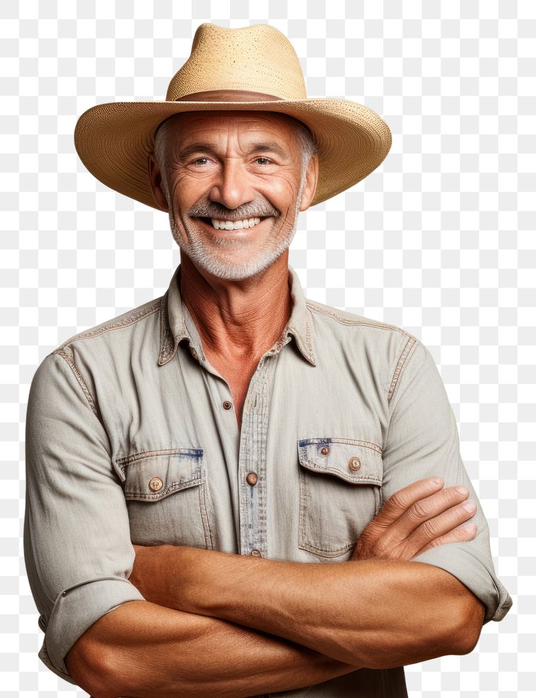 PNG Portrait smiling farmer adult