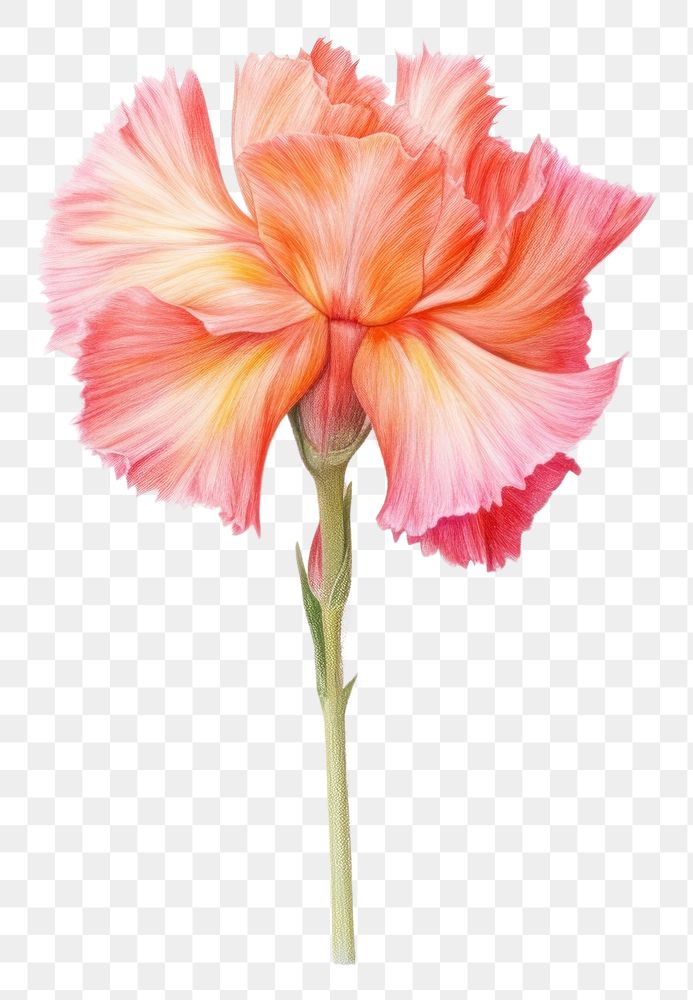 PNG Flower carnation petal plant. AI generated Image by rawpixel.