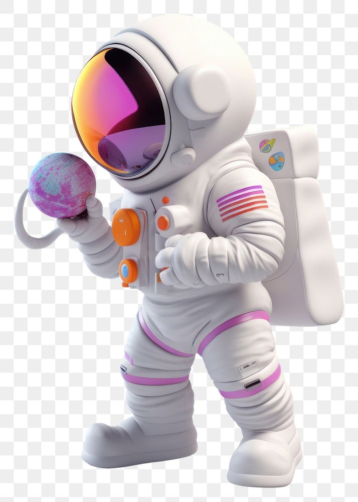 PNG Astronaut cartoon transparent background futuristic