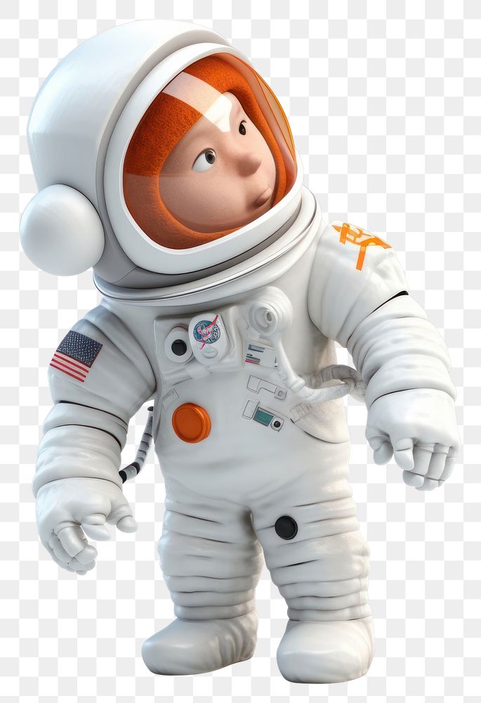 PNG Astronaut cartoon toy transparent background. AI generated Image by rawpixel.