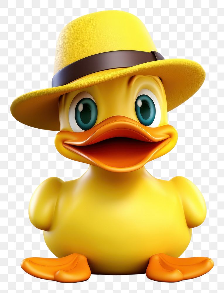 PNG Cartoon duck toy hat. 