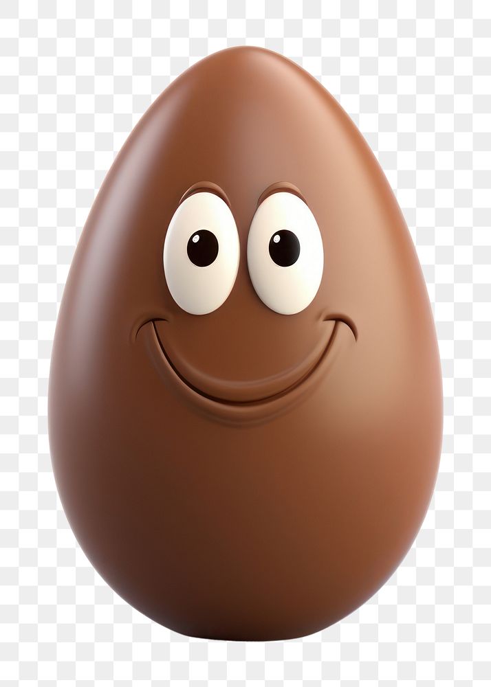PNG Egg chocolate cartoon food. AI generated Image by rawpixel.