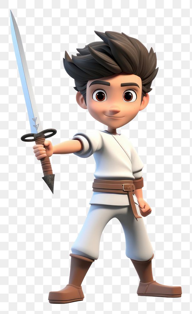 PNG Sword cartoon cute white background. AI generated Image by rawpixel.