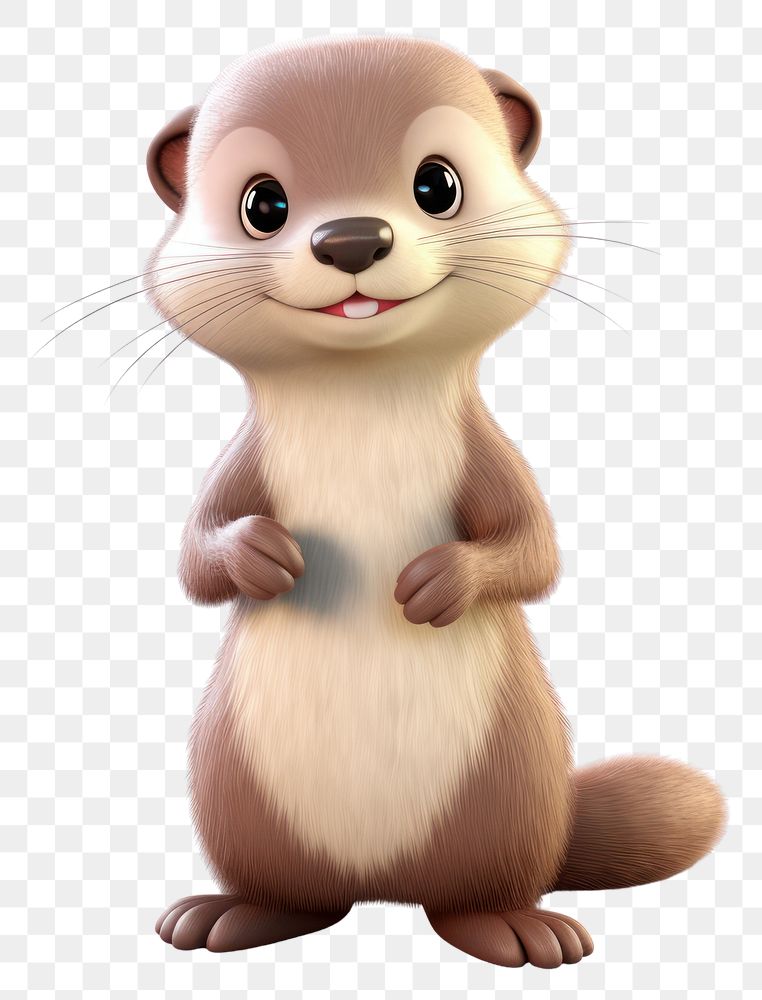 PNG Cartoon mammal rodent animal. AI generated Image by rawpixel.