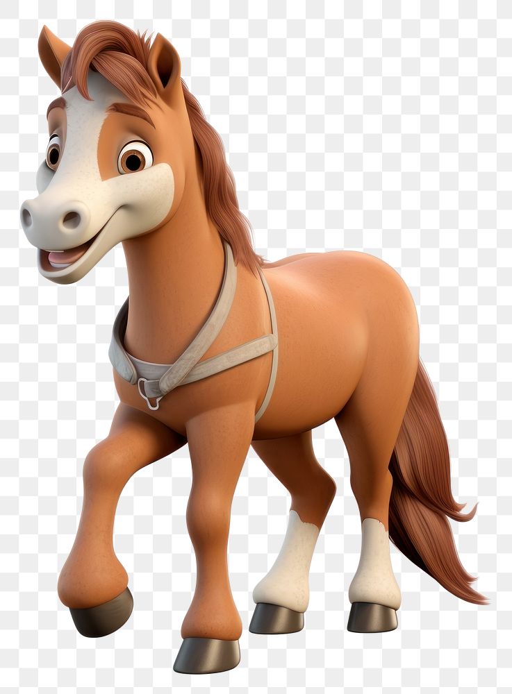 PNG Horse figurine cartoon mammal. AI generated Image by rawpixel.